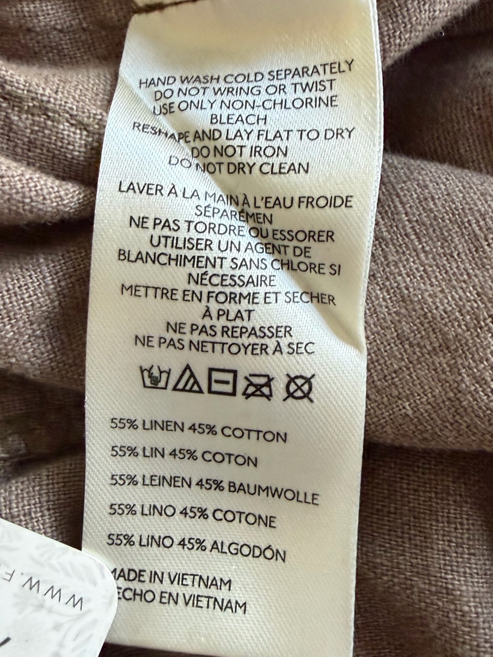 Free People women’s Linen Pull on pants - Picture 9 of 9